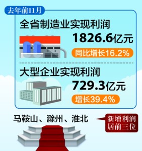 ȥ��ǰ11��ȫʡ���Ϲ�ҵ��ҵ������15.6%